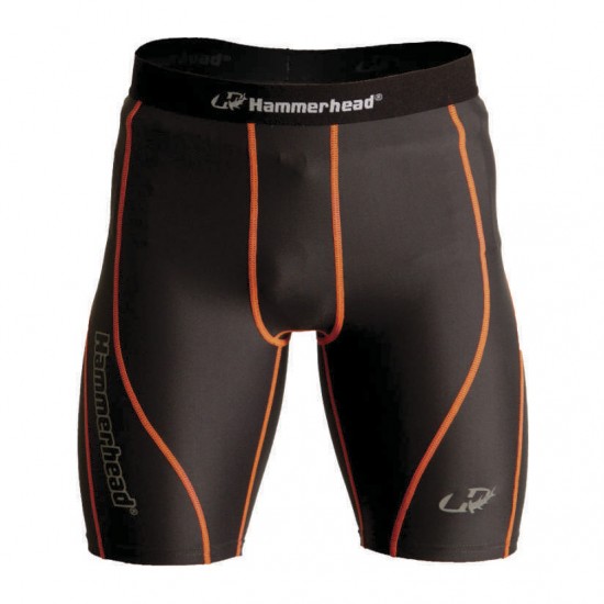 BERMUDA PARA CORRIDA MASCUINA HH3 LONG DISTANCE HAMMERHEAD - PRETO/LARANJA